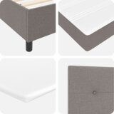Box Spring postelja z vzmetnico Taupe 100x200 cm Tkanina, (22052627) | Shoptok.si