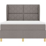 Box Spring Krevet s Madracem Taupe 140x190 cm Tkanina | shoptok.hr