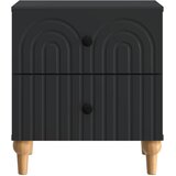  Noćni ormar 2 pcs Crna 43 x 34,5 x 48 cm Konstruirano drvo | shoptok.hr