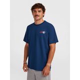 O'neill Majica 'Essentials' temno modra / siva / svetlo rdeča / bela | Shoptok.si