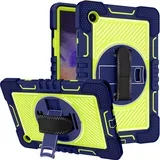 Ovitek za Samsung Galaxy Tab A 8.4 s stojalom, ročajem in naramnim pasom, odporen na udarce, trislojna zaščita, zelen, (5000139019)