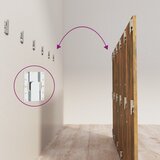  Uzglavlje za krevet boja dimljenog hrasta 200x1,5x80 cm drveno | shoptok.hr