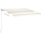 Tenda na ručno uvlačenje s LED svjetlima 300 x 250 cm krem | shoptok.hr