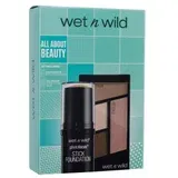 Wet'n wild All About Beauty Set podlaga v stiku 12 g + paleta senčil 4,5 g Walking On Eggshells