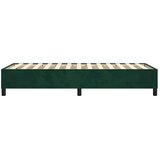  Okvir za krevet s oprugom tamnozeleni 100x200 cm baršunasti | shoptok.hr