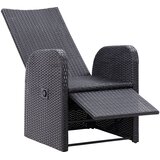  3-dijelni bistro set od poliratana s jastucima crni | shoptok.hr