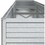 vidaXL Visoka greda 240x40x45 cm pocinkano jeklo srebrna | Shoptok.si