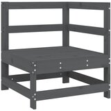  Kutna vrtna sofa siva od masivne borovine | shoptok.hr
