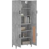  Visoka komoda siva betona 69,5x34x180 cm od konstruiranog drva | shoptok.hr