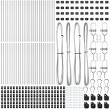  Ugrađeni stup za ogradu 52 pcs Srebrna Čelik obložen prahom | shoptok.hr