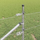  Heksagonalna ograda s stubom 25 x 0,8 m Pocinčani čelik Srebrna | shoptok.hr