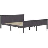  Okvir za krevet od masivne borovine sivi 200 x 200 cm | shoptok.hr