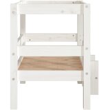  Krevet za pse bijeli 55,5x53,5x60 cm od masivne borovine | shoptok.hr