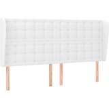 The Living Store vzglavje z ušesi belo 163x23x118/128 cm umetno usnje - vzglavje, (21418773) | Shoptok.si