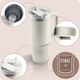  Vakuumska termos šalica sa slamkom 1180 ml Berdsen – krem boja | shoptok.hr