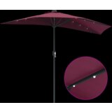 vidaXL Vrtni dežnik Bordo rdeča 294 x 150 x 223 cm blago | Shoptok.si