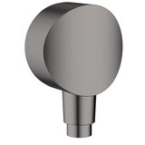 Hansgrohe FixFit Round Brushed Black Chrome priključak za crevo ručnog tuša sa nepovratnim ventilom i sintetičkim priključnim uglom 26453340 | ePonuda.com