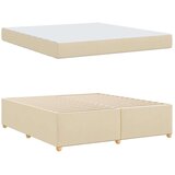  Konstrukcija postelje z vzmetnico krema 180 x 200 cm blago, (5000123965) | Shoptok.si
