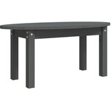  Stolić za kavu sivi 80 x 40 x 35 cm od masivne borovine | Eponuda.com
