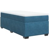 The Living Store Box spring postelja z vzmetnico temno moder 90x190 cm žamet - Box Spring Postelja, (21491265) | Shoptok.si