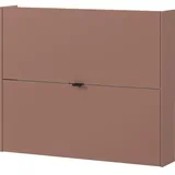 Smeđi preklopni/viseći ormarić za cipele u dekoru hrasta 100x83x18 cm Ameca –