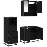  Set namještaja za kupaonicu 3 kom. Crni hrast 65 x 33 x 60 cm | shoptok.hr