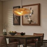  Immax 08269L - Visilica na sajli HILO 1xE27/40W/230V, prečnik 60 cm, bambus | Eponuda.com