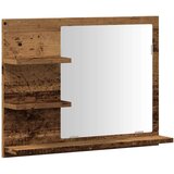 vidaXL Kopalniška omarica z ogledalom artisan hrast 60x10,5x45 cm | Shoptok.si