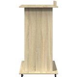  Govornica s kotačima i ladicom boja hrasta 55x55x107 cm drvena | Eponuda.ba