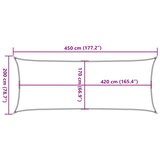  Jedro protiv sunca boje pijeska 4,5x2 m 100 % poliester Oxford | shoptok.hr