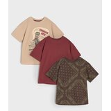 Sinsay Pamučne majice s printom dinosaura 3 pack Cijene