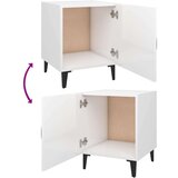  Nočna omarica 2 kosa visok sijaj bela konstruiran les, (20732252) | Shoptok.si