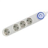Somogyi Elektronic Razvodnik sa 4 mesta 1.5m 1.0mm2 + nožni prekidač NV04TK/WH Cene