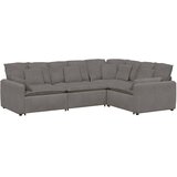 Modularna sofa s jastucima korduro tkanina svijetlo siva - Svjetlosiva | shoptok.hr