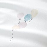 Bianca Bijela/bež flanelska dječja posteljina za bračni krevet 200x200 cm Balloons Spot – | shoptok.hr