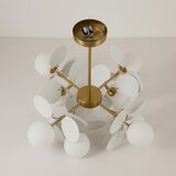  Brilagi - Luster na šipci BALMO 8xG9/9W/230V prečnik 60 cm zlatna/bela | Eponuda.com