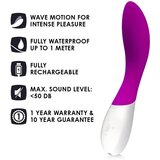 Lelo Mona Wave - vodootporni vibrator G-točke (ljubičasti) | shoptok.hr