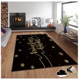 Conceptum Hypnose Tepih sa novogodišnjim motivima Asr-Crpt-25, Pravougaoni, 160 x 230 cm, Crni | Eponuda.ba