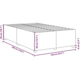 vidaXL Okvir kreveta tamnosivi 120 x 190 cm od tkanine | shoptok.hr