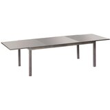Gardenson Raztegljiva Vrtna Miza Ambia, Aluminij, Steklo, 220-340x110 | Shoptok.si