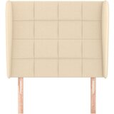  Vzglavje z ušesi krem 103x23x118/128 cm blago, (20953998) | Shoptok.si