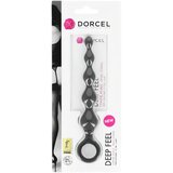 Dorcel Deep Feel - analni dildo s perlama (crni) | shoptok.hr