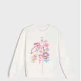 Sinsay Pamučna crewneck majica s printom privjeska s ukrasima Cijene