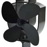 vidaXL ventilator za peć na toplinski pogon s 4 lopatice crni | shoptok.hr