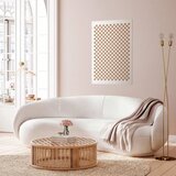  Plakat - Geometry and Browns - a chessboard pattern in neutral shades 60x90 Bez okvira s margom | shoptok.hr