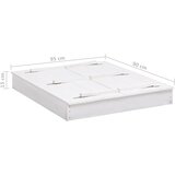  Pješčanik od jelovine bijeli 95 x 90 x 15 cm | shoptok.hr