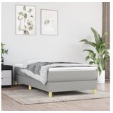  Box spring posteljni okvir svetlo siv 90x190 cm blago | Shoptok.si