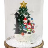 Christmas Glass Ornament Snowmen Tree Decoration Gold | shoptok.hr