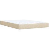  Boxspring - Krevet s oprugama i madracem krem 140 x 190 cm od tkanine - Krema 140 x 190 cm Dizajn s gumbima | shoptok.hr