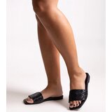 Gemre Black flip-flops with quilted insole Hakimi | Shoptok.si